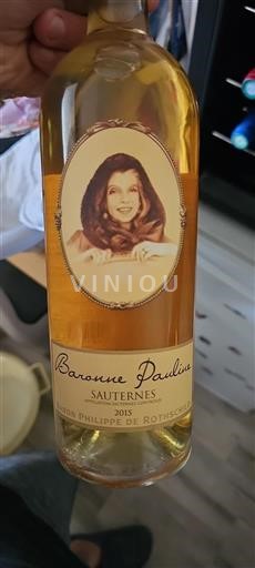 Bordéus Sauternes Baron Philippe de Rothschild Baronne Pauline 2015