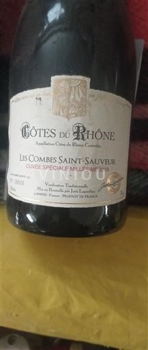 Valle del Ródano Côtes del Ródano Les Combes Saint-Sauveur Spéciale 2008