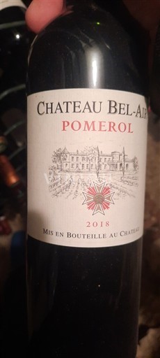 Bordeaux Pomerol Château Bel Air 2018