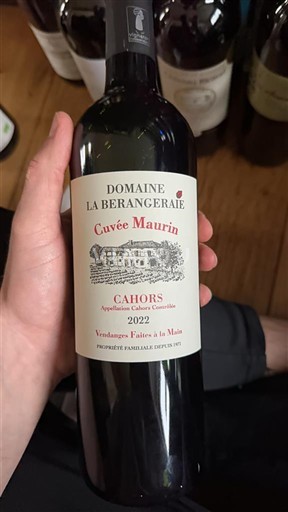 Tây Nam Cahors Domaine La Berangeraie Maurin 2022