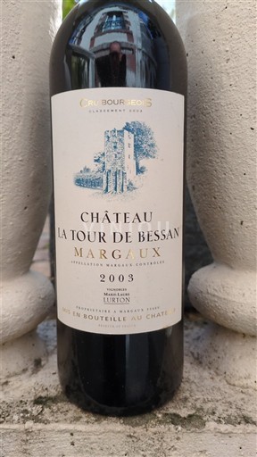 Bordeaux Margaux Château La Tour de Bessan 2003