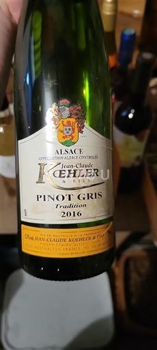 Alsazia Grand Cru Jean-Claude Koehler & Fils Tradition 2016