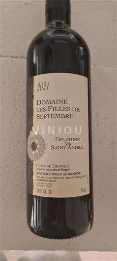 Languedoc-Roussillon Côtes de Thongue Domaine Les Filles de Septembre 2021