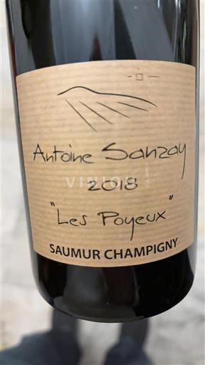Vallée de la Loire Saumur-champigny Antoine Sanzay Les Poyeux 2018