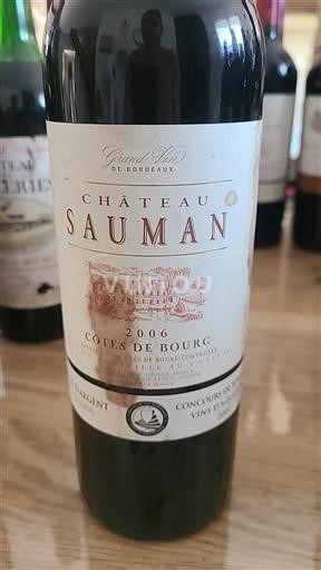 Burdeos Côtes-de-bourg Château Sauman 2006