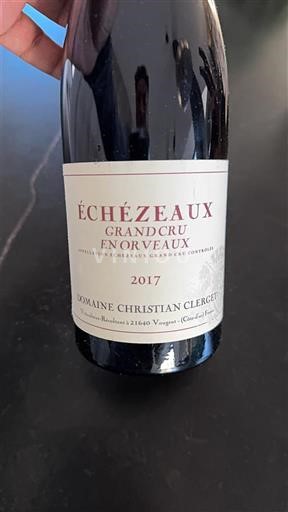 Bourgogne Échézeaux Grand Cru Domaine Christian Clerget En Orveaux 2017