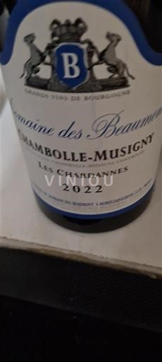 Burgundi Chambolle-Musigny Domaine Des Beaumont Les Chardannes 2022