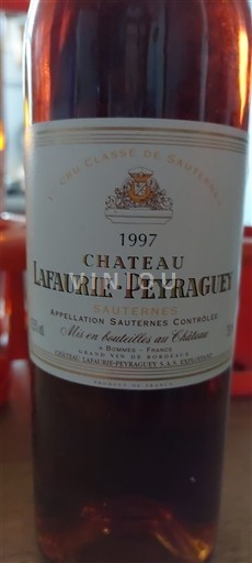 Bordeaux Sauternes Premier Cru Château Lafaurie-Peyraguey 1997