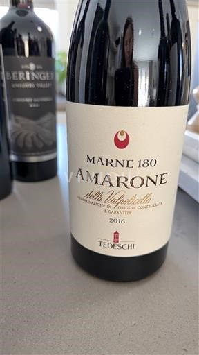 Венето Амароне делла Вальполічелла Tedeschi Marne 180 2016