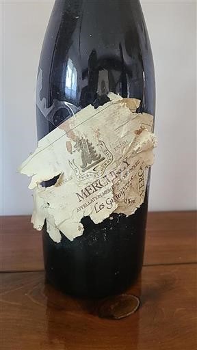 Vin Rouge sec Les Grands 1984 France Bourgogne Mercurey AOC