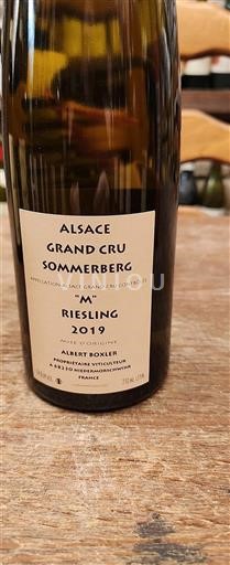 Vin Blanc sec M Albert Boxler 2019 France Alsace Alsace Grand Cru AOC Grand Cru