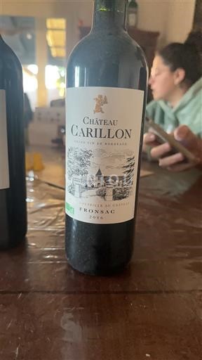 Bordeaux Fronsac Château Carillon 2016