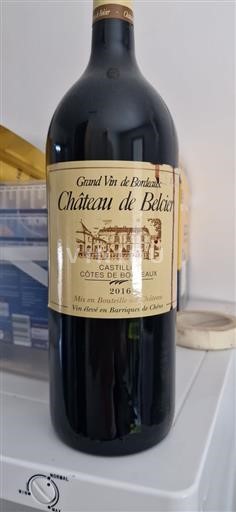 Bordeaux Castillon-côtes-de-bordeaux Château Belcier 2016