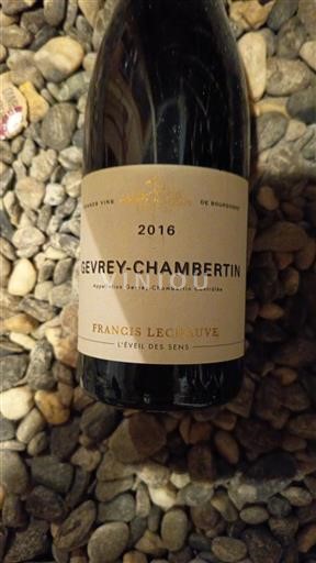 Burgundi Gevrey-Chambertin Francis Lechauve L'Éveil des Sens 2016