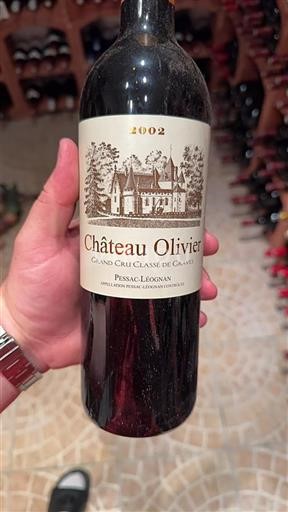 Bordeaux Pessac-Léognan Grand Cru Château Olivier 2002