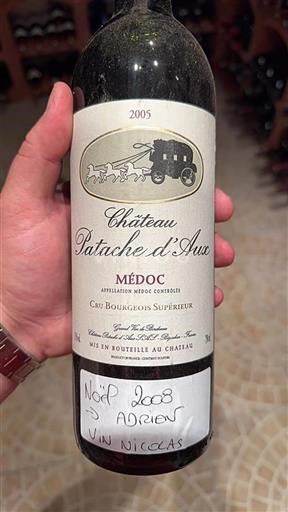Burdeos Médoc Cru Bourgeois Supérieur Château Patache Aux 2005