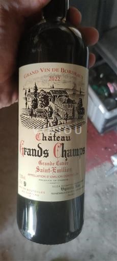 Bordeaux Saint-Émilion Château Grands Champs Grande 2022