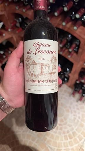 Burdeos Saint-Émilion Grand Cru Château Lescours 2016