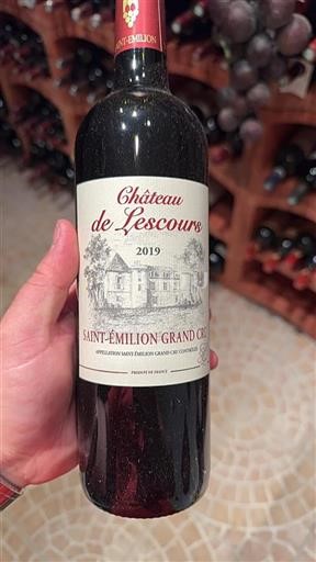 Burdeos Saint-Émilion Grand Cru Château Lescours 2019