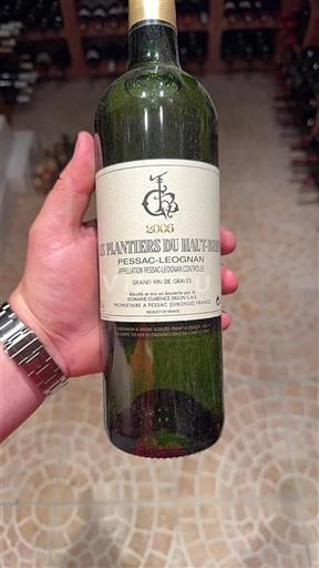 Bordeaux Pessac-Léognan Les Plantiers du Haut-Brion 2006