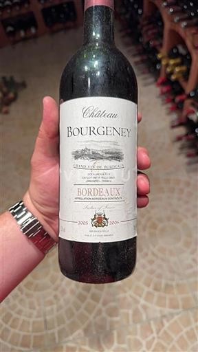 Vin Rouge sec Château Bourgeney 2005 France Bordeaux AOC