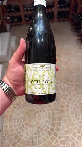Valle del Ródano Côte-rôtie Domaine Corps de Loup Marions-Les! 2019