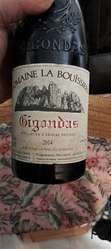 Rhônen laakso Gigondas Domaine La Bouïssière 2014