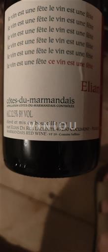 Lounais-Ranska Côtes-du-Marmandais Elian Da Ros Le vin est une fête 2019