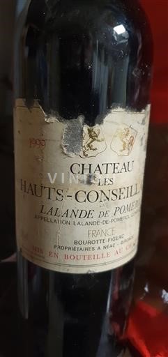Burdeos Lalande-de-Pomerol Château Les Hauts-Conseillants 1999