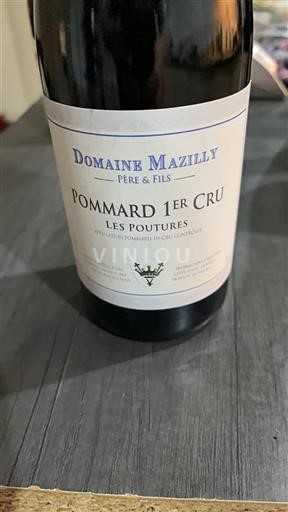 Bourgogne Pommard Domaine Mazilly Les Poutures 2019