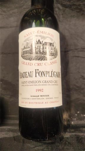 Bordéus Saint-Émilion Grand Cru Grand Cru Classé Château Fonplégade 1992