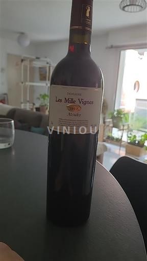 Vin Rouge sec Atsuko Domaine Les Mille Vignes 2017 France Languedoc Fitou AOC