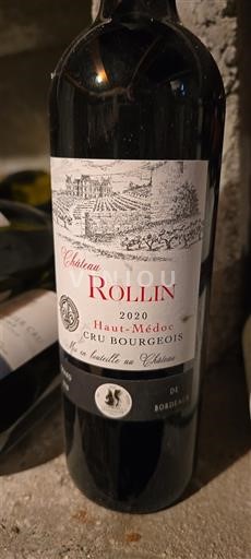 Bordeaux Haut-Médoc Cru Bourgeois Château Rollin 2020