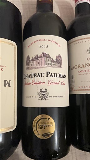 Bordeaux Saint-Émilion Grand Cru Grand Cru Château Pailhas 2015
