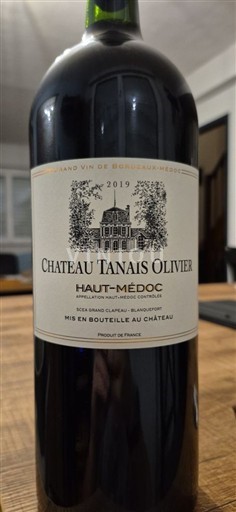 Bordeaux Haut-Médoc Château Tanais Olivier 2019