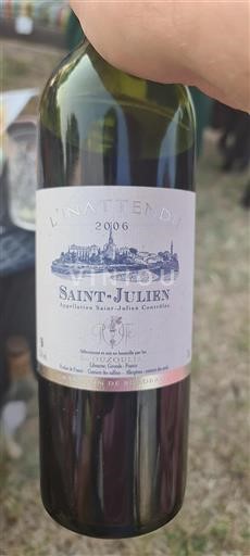 Bordeaux Saint-Julien Louzoulias L'Inattendu 2006