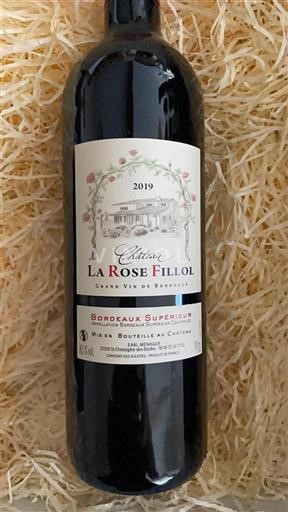 Bordeaux Bordeaux supérieur Château La Rose Fillol 2019