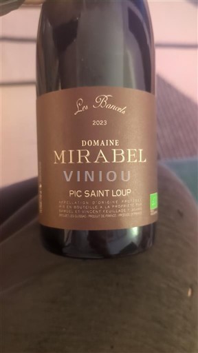 Languedoc Pic-saint-loup Domaine Mirabel Les Bancels 2023