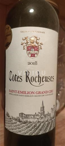 Bordeaux Saint-Émilion Grand Cru Grand Cru Côtes Rocheuses 2018