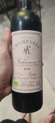 Sud-Ovest Pécharmant Château Champarel Prestige 2018
