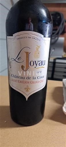 Bordeaux Saint-Émilion Grand Cru Grand Cru Château La Cour Le Joyau 2014