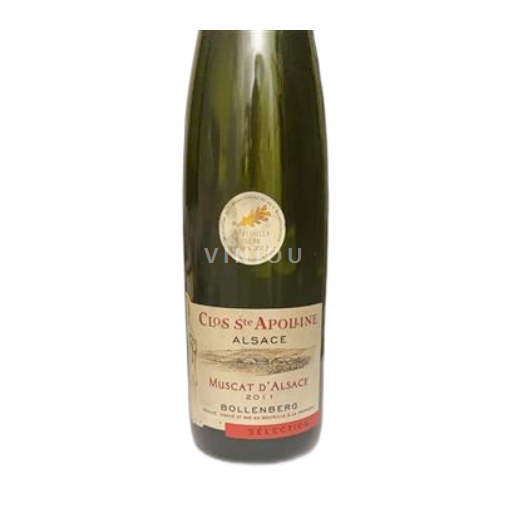 Vin Blanc sec Sélection Clos Ste Apolline 2011 France Alsace Muscat AOC Grand Cru