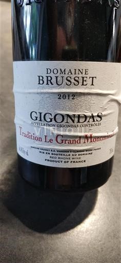 Valle del Ródano Gigondas Domaine Brusset Tradition Le Grand Montmirail 2012