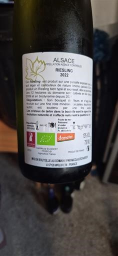 Alsace Nicolas Scharsch Riesling 2022