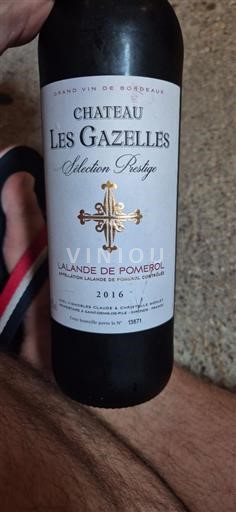 Burdeos Lalande-de-Pomerol Château Les Gazelles Sélection Prestige 2016