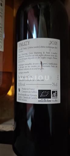 Sud-Ovest Jurançon Domaine Castera Tauzy 2021