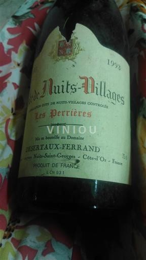 Borgogna Côte de Nuits Villages Desertaux-Ferrand Les Perrières 1993