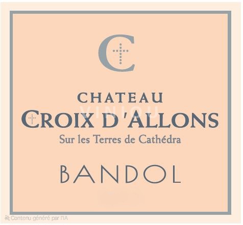 Provence Bandol Château Croix Allons 2022