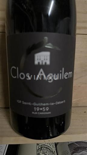 Languedoc-Roussillon Saint-Guilhem-le-Désert Clos Aguilem 19•59 pur Carignan 2023
