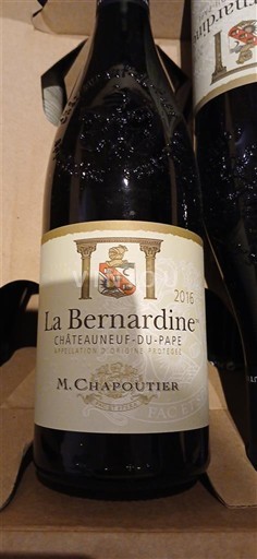 Rhône-dalen Châteauneuf-du-Pape M. Chapoutier La Bernardine 2016